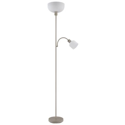 Globo - Golvlampa 1xE27/40W/230V + 1xE14/25W