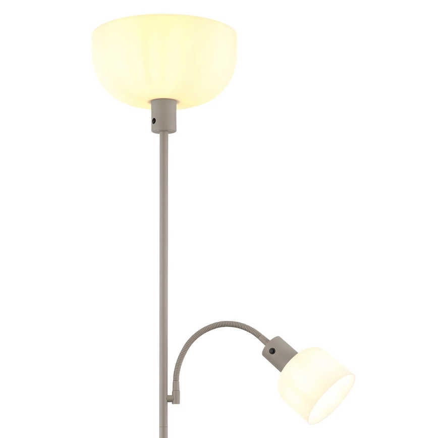 Globo - Golvlampa 1xE27/40W/230V + 1xE14/25W