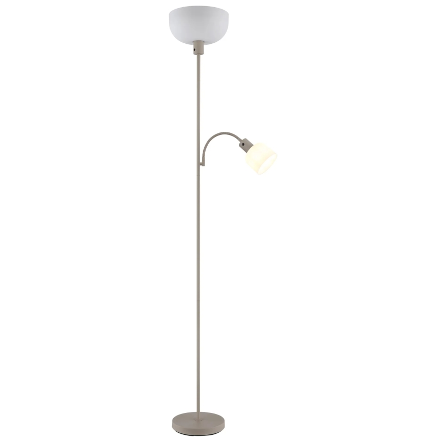 Globo - Golvlampa 1xE27/40W/230V + 1xE14/25W