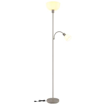 Globo - Golvlampa 1xE27/40W/230V + 1xE14/25W