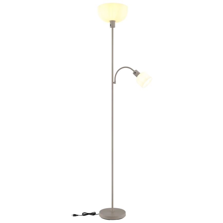 Globo - Golvlampa 1xE27/40W/230V + 1xE14/25W