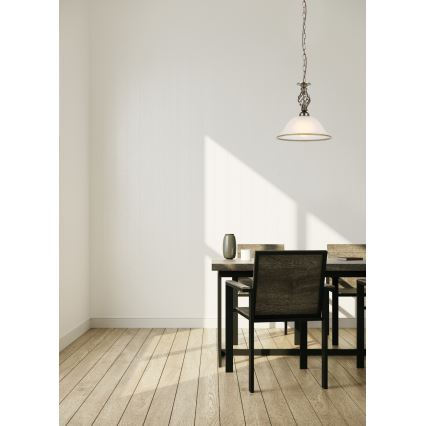 Globo - Taklampa med kedja 1xE27/60W/230V