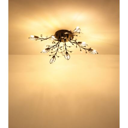 Globo - Elegant taklampa med 8 G9-socklar, 5 W per lampa, 230 V, Ø 76 cm