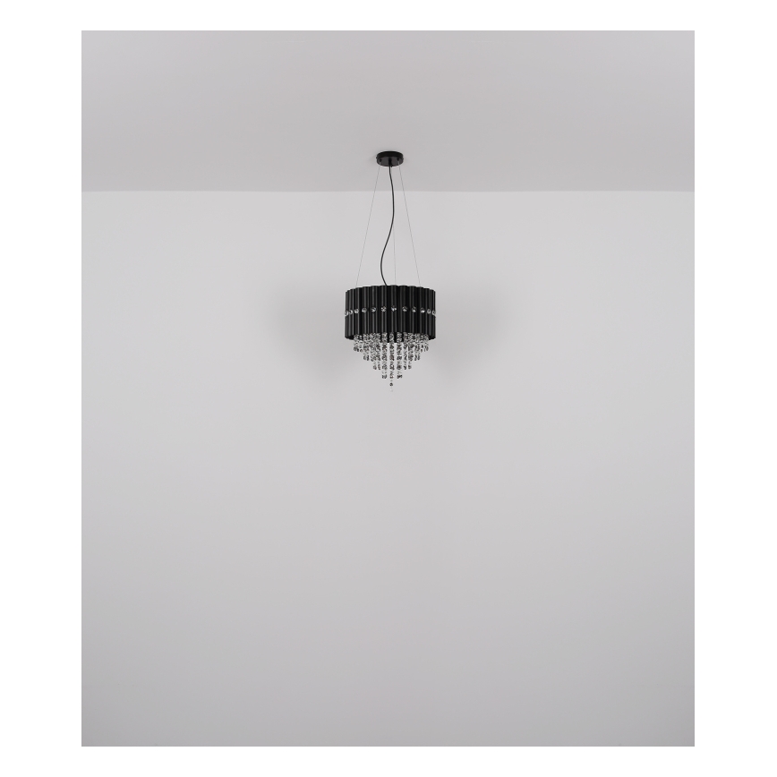 Globo - Ljuskrona med textilsladd 3xE27/40W/230V diameter 40 cm