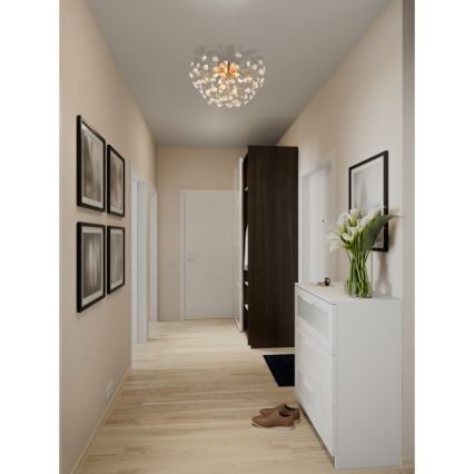 Globo - LED taklampa 4xG9/3,5W/230V diameter 45 cm guld