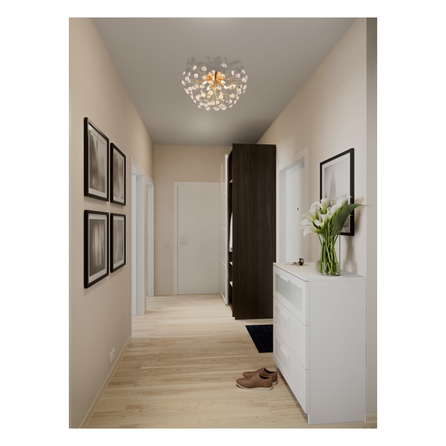 Globo - LED taklampa 4xG9/3,5W/230V diameter 45 cm guld