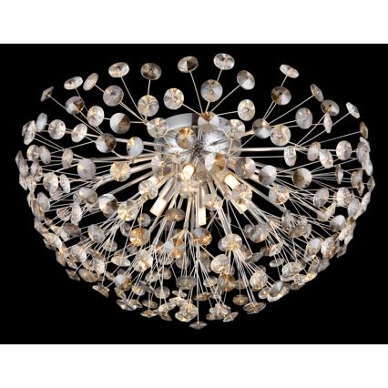 Globo - LED taklampa 6xG9/3,5W/230V diameter 60 cm skinande krom
