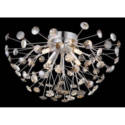 Globo - LED taklampa 4xG9/3,5W/230V diameter 45 cm skinande krom