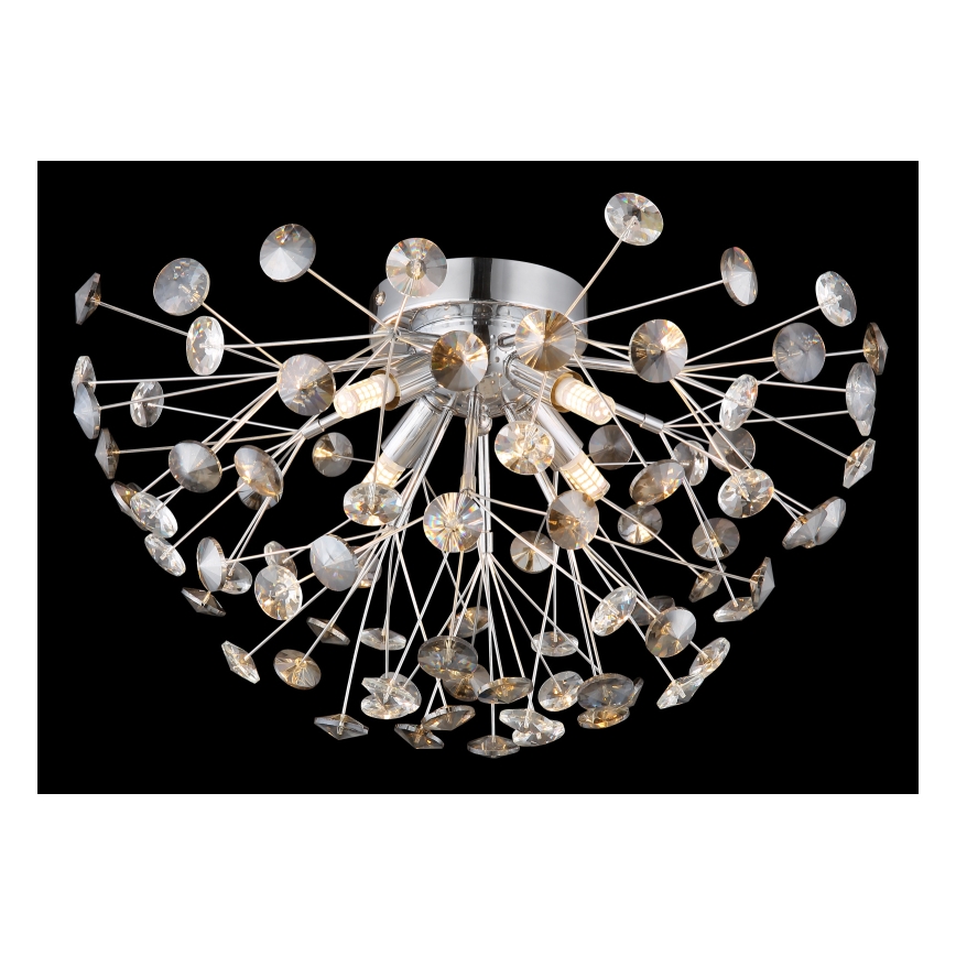 Globo - LED taklampa 4xG9/3,5W/230V diameter 45 cm skinande krom