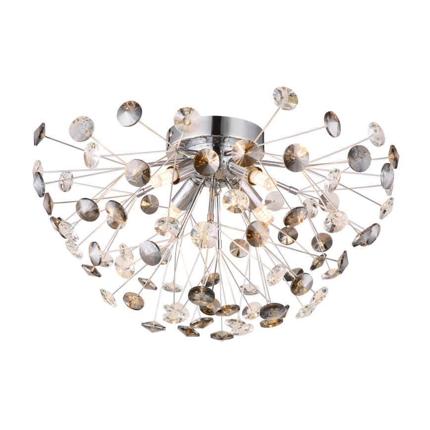 Globo - LED taklampa 4xG9/3,5W/230V diameter 45 cm skinande krom