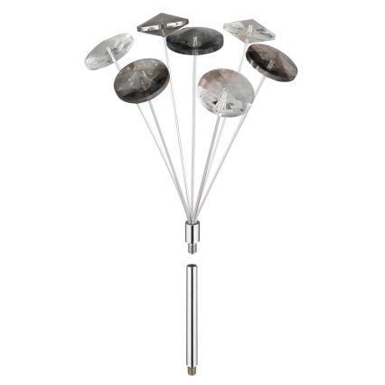 Globo - LED taklampa 4xG9/3,5W/230V diameter 45 cm skinande krom
