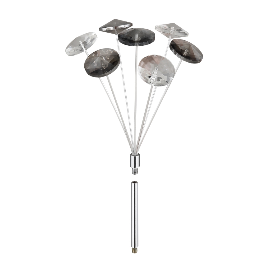 Globo - LED taklampa 4xG9/3,5W/230V diameter 45 cm skinande krom