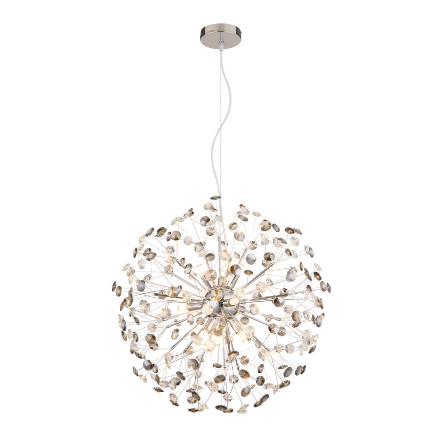 Globo - LED-pendel på vajer 9xG9/3,5W/230V blank krom