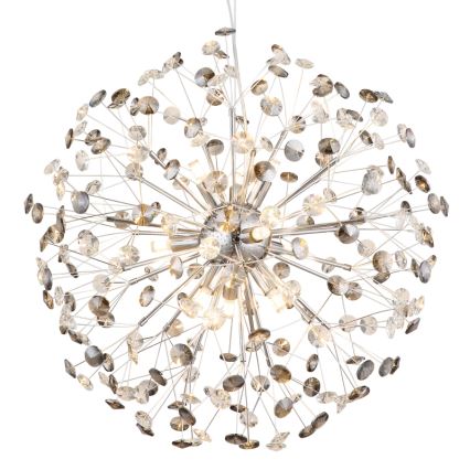 Globo - LED-pendel på vajer 9xG9/3,5W/230V blank krom