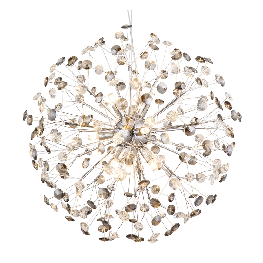Globo - LED-pendel på vajer 9xG9/3,5W/230V blank krom