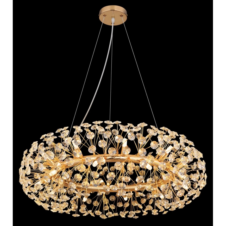 Globo - LED kristallkrona med textilsladd 20xG9/3,5W/230V