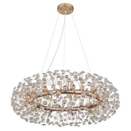 Globo - LED kristallkrona med textilsladd 20xG9/3,5W/230V