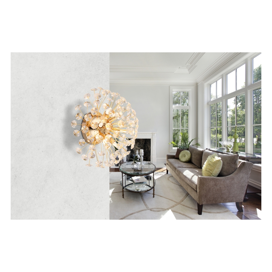 Globo - LED vägglampa 6xG9/3,5W/230V guldfärgad
