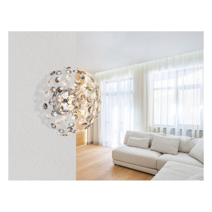Globo - LED väggbelysning 6xG9/3,5W/230V skinande krom