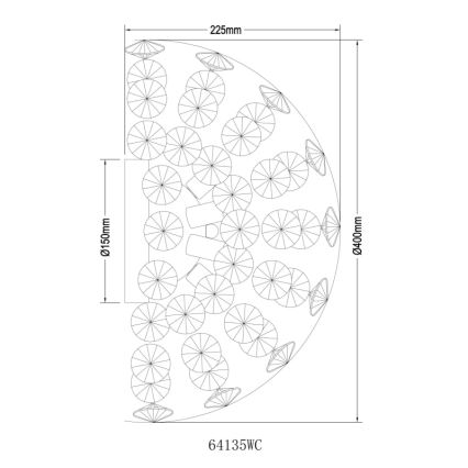 Globo - LED väggbelysning 6xG9/3,5W/230V skinande krom