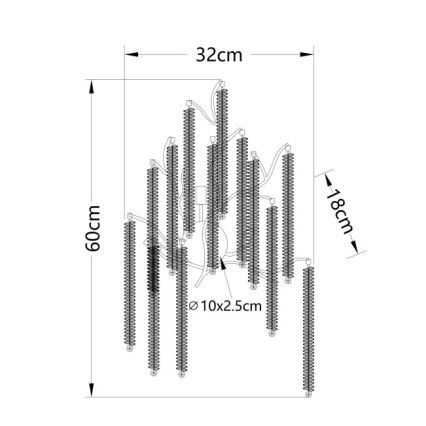 Globo - LED-vägglampa 3xG9/8W/230V