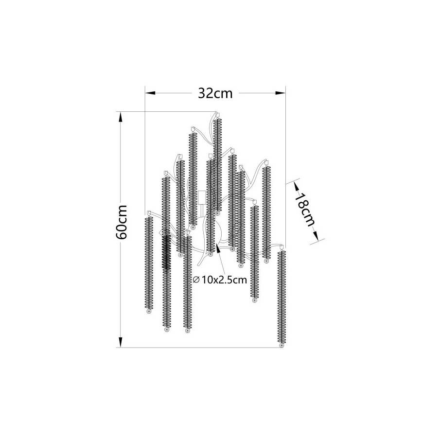 Globo - LED-vägglampa 3xG9/8W/230V