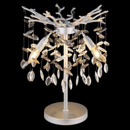 Globo - Bordslampa, 3 x E14, 40 W, 230 V, silver