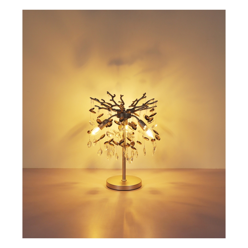 Globo - Bordslampa, 3 x E14, 40 W, 230 V, silver