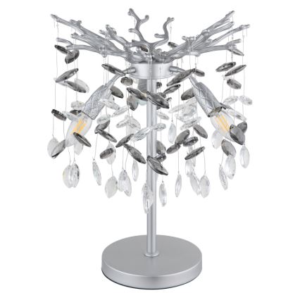 Globo - Bordslampa, 3 x E14, 40 W, 230 V, silver