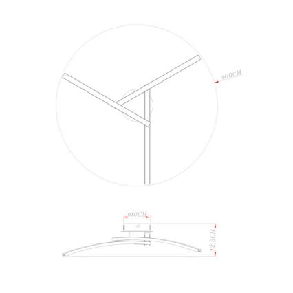 Globo - LED fäst ljuskrona 3xLED/6W/230V