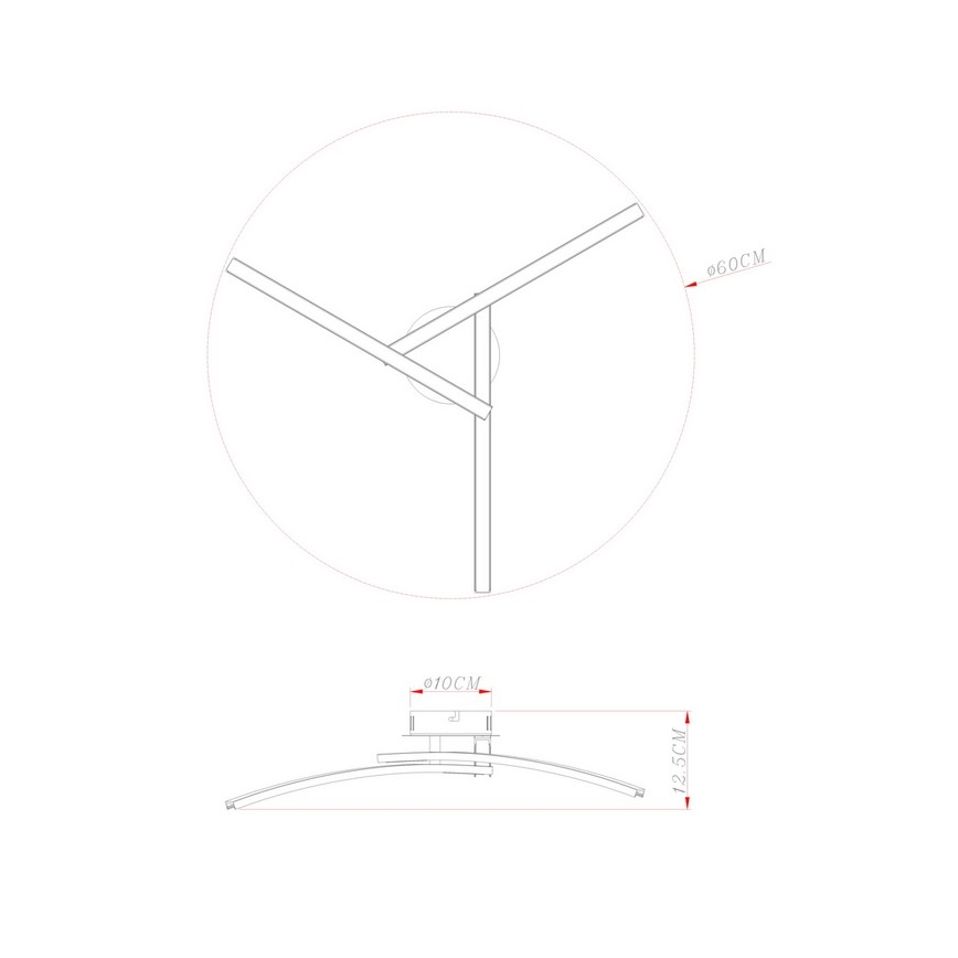 Globo - LED fäst ljuskrona 3xLED/6W/230V