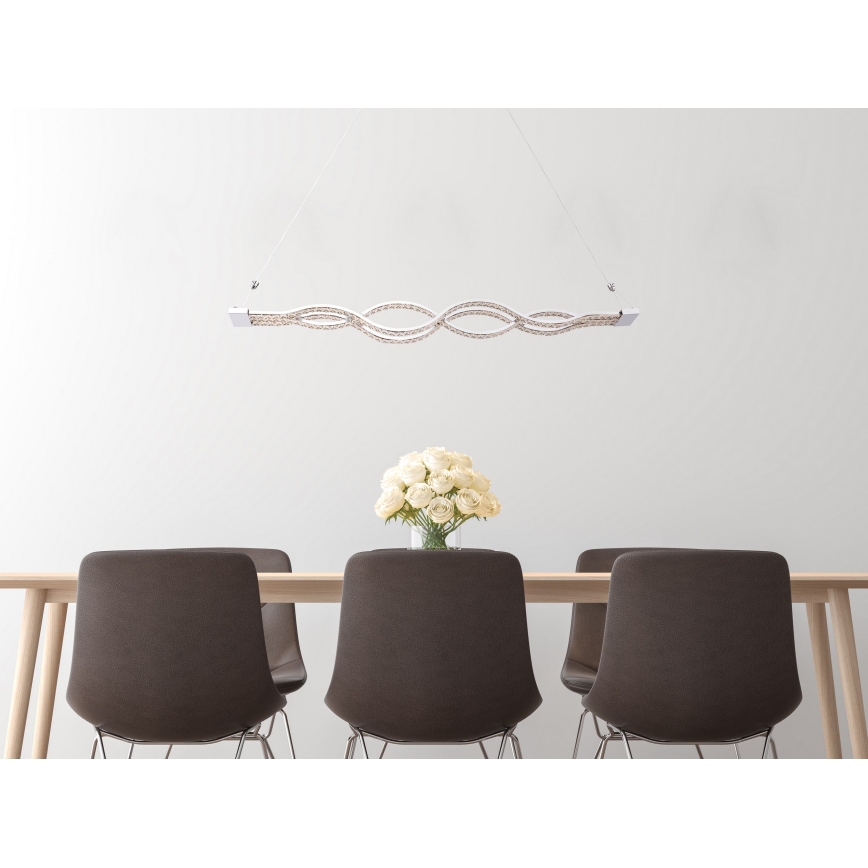 Globo 67109-30 - Dimbar LED-lampakrona med snöre PILLA 1xLED/30W/230V + Fjärrkontroll