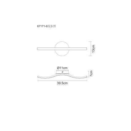 Globo - LED taklampa LED/6W/230V