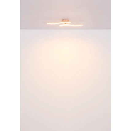 Globo - LED ytmonterad ljuskrona LED/12W/230V 3000K orange
