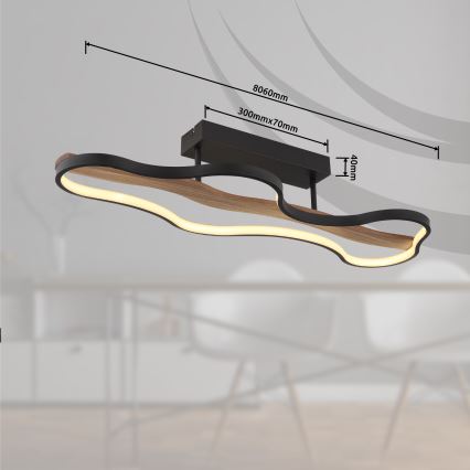 Globo - LED fäst ljuskrona LED/30W/230V