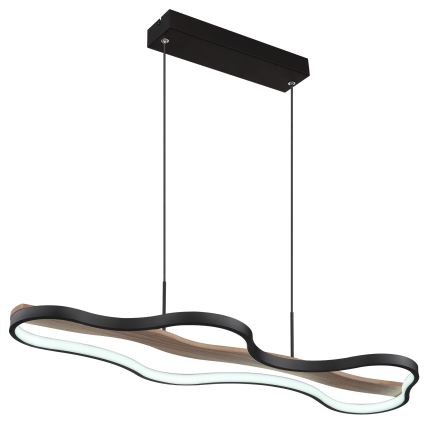 Globo - LED ljusreglerad ljuskrona på textilsladd LED/30W/230V 2700-6000K + fjärrkontroll