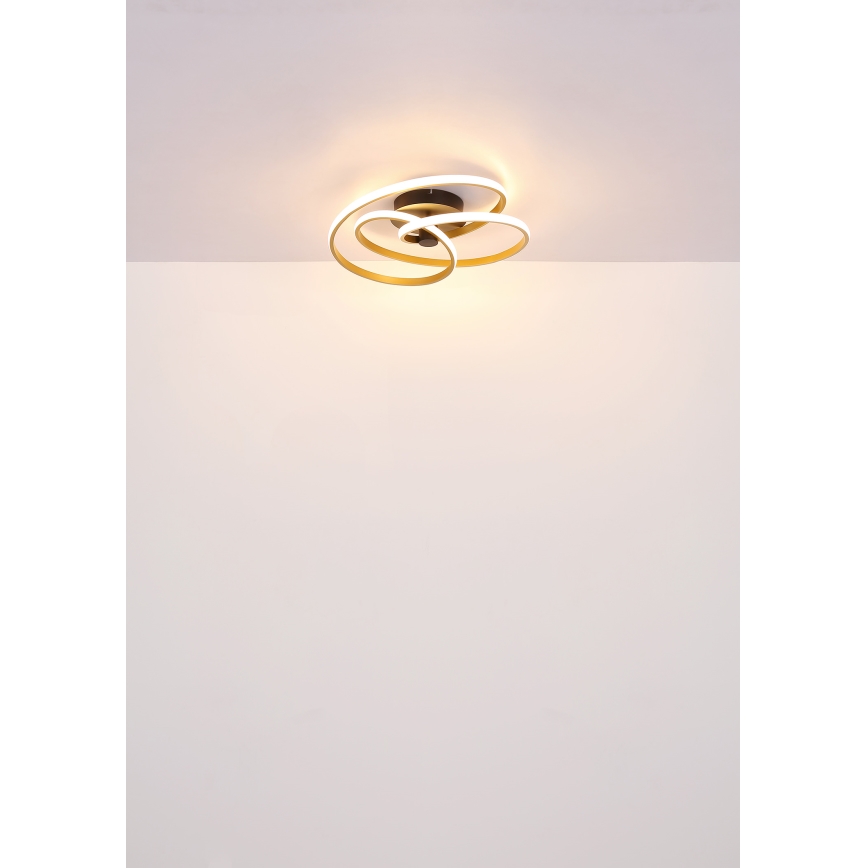 Globo - LED ytmonterad ljuskrona LED/40W/230V 3000K matt krom/svart
