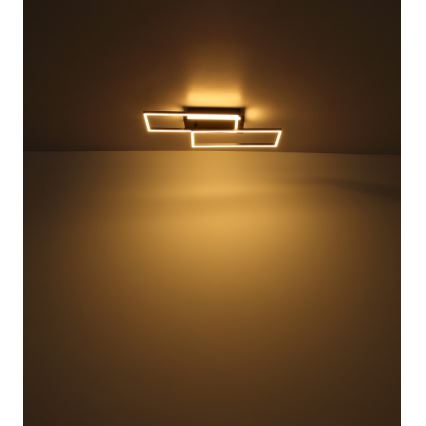 Globo - LED taklampa LED/40W/230V 62x27 cm matt krom/svart