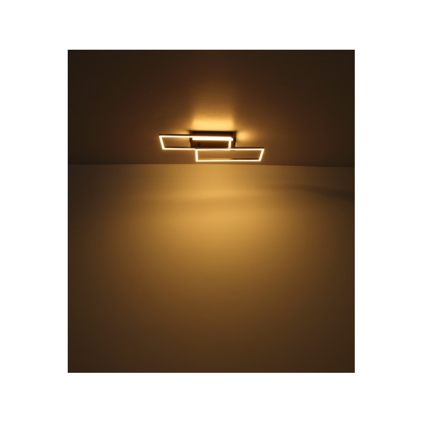 Globo - LED taklampa LED/40W/230V 62x27 cm matt krom/svart