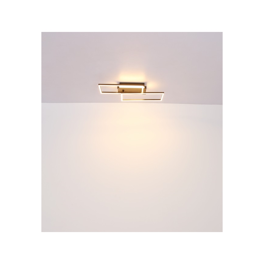 Globo - LED taklampa LED/40W/230V 62x27 cm matt krom/svart