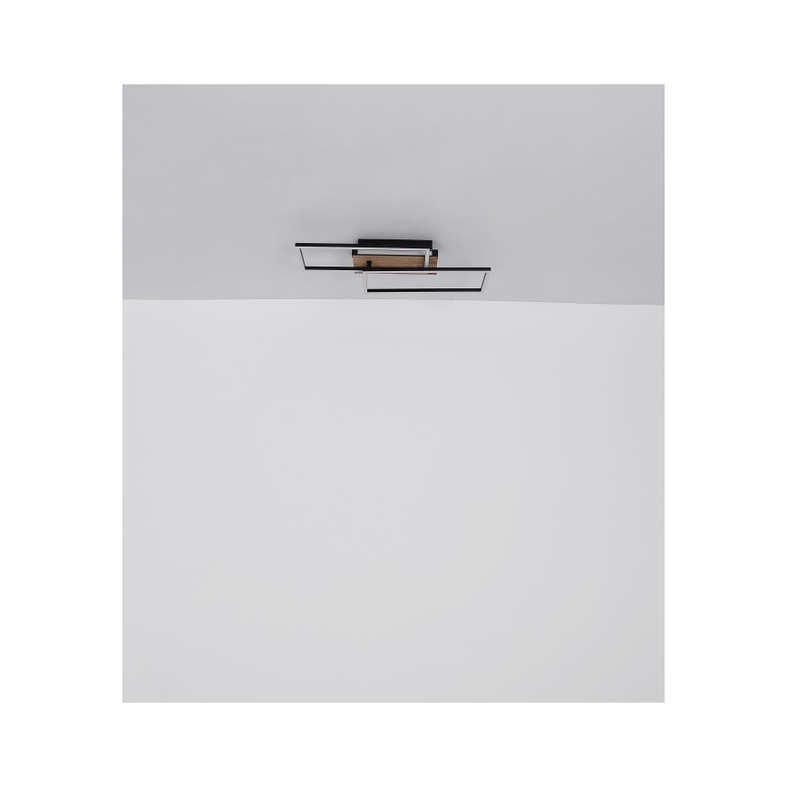 Globo - LED taklampa LED/40W/230V 62x27 cm matt krom/svart