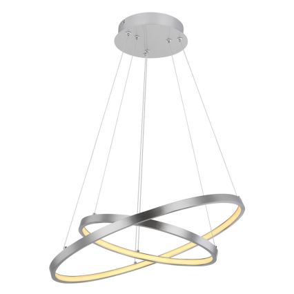 Globo - LED ljusreglerad ljuskrona på textilsladd 2xLED/21W/230V