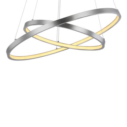 Globo - LED ljusreglerad ljuskrona på textilsladd 2xLED/21W/230V