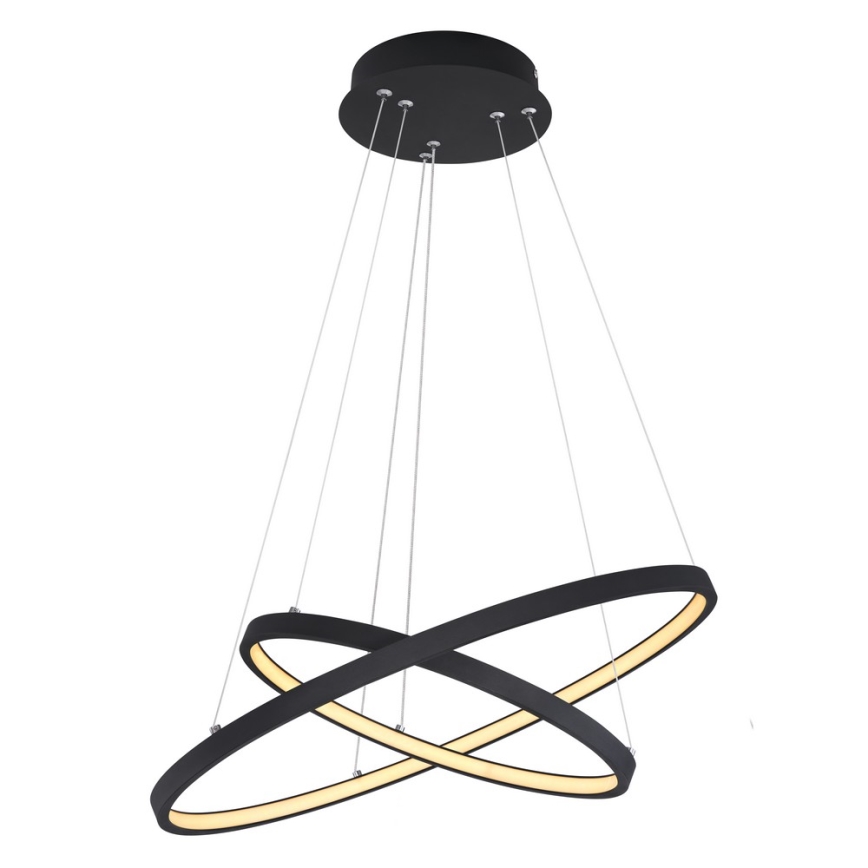 Globo - LED ljusreglerad ljuskrona på textilsladd 2xLED/21W/230V