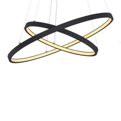 Globo - LED ljusreglerad ljuskrona på textilsladd 2xLED/21W/230V