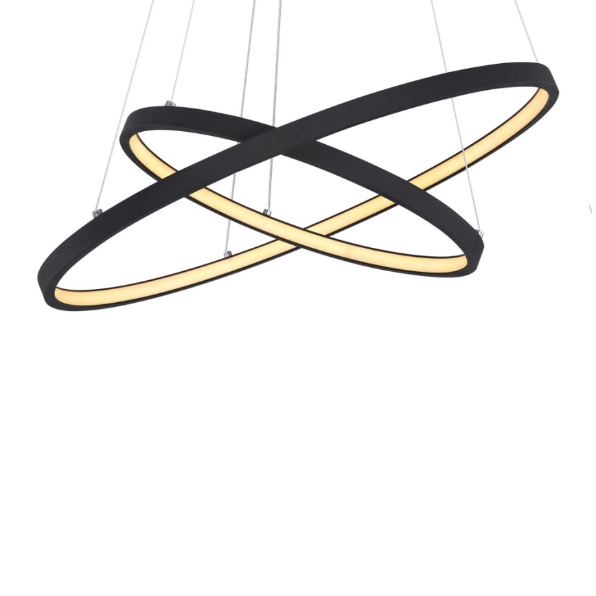 Globo - LED ljusreglerad ljuskrona på textilsladd 2xLED/21W/230V