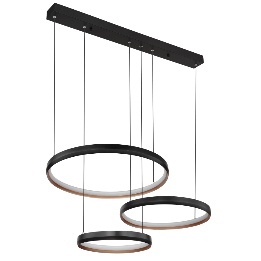 Globo - LED ljusreglerad ljuskrona på textilsladd LED/55W/230V 2700-6000K + fjärrkontroll