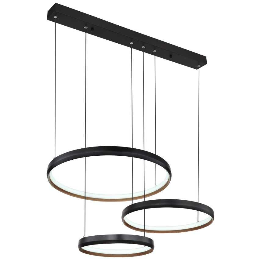 Globo - LED ljusreglerad ljuskrona på textilsladd LED/55W/230V 2700-6000K + fjärrkontroll