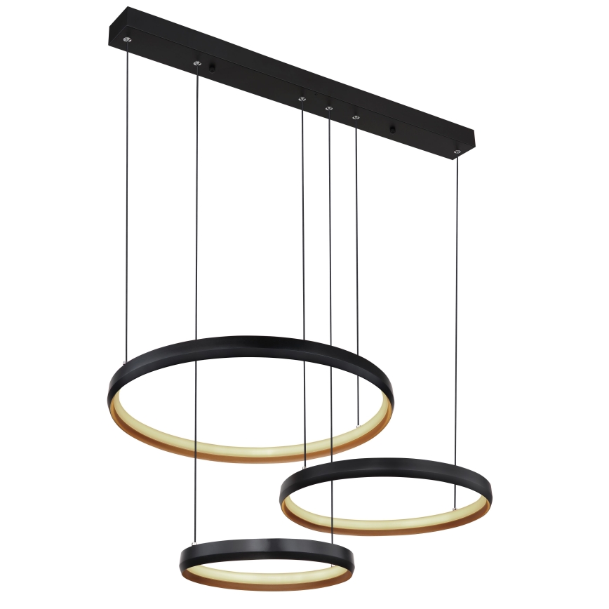 Globo - LED ljusreglerad ljuskrona på textilsladd LED/55W/230V 2700-6000K + fjärrkontroll