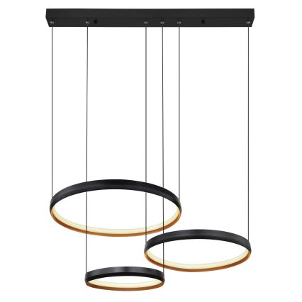 Globo - LED ljusreglerad ljuskrona på textilsladd LED/55W/230V 2700-6000K + fjärrkontroll